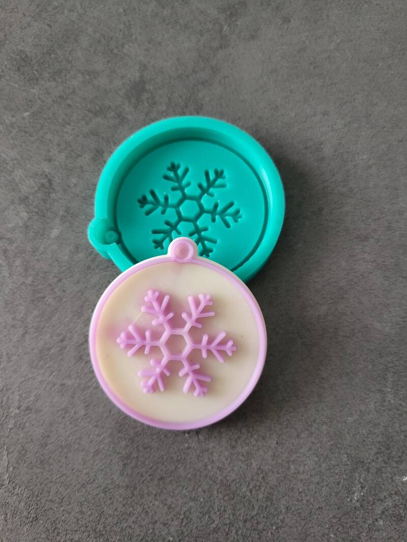 Moule boule de noël flocon imparfait