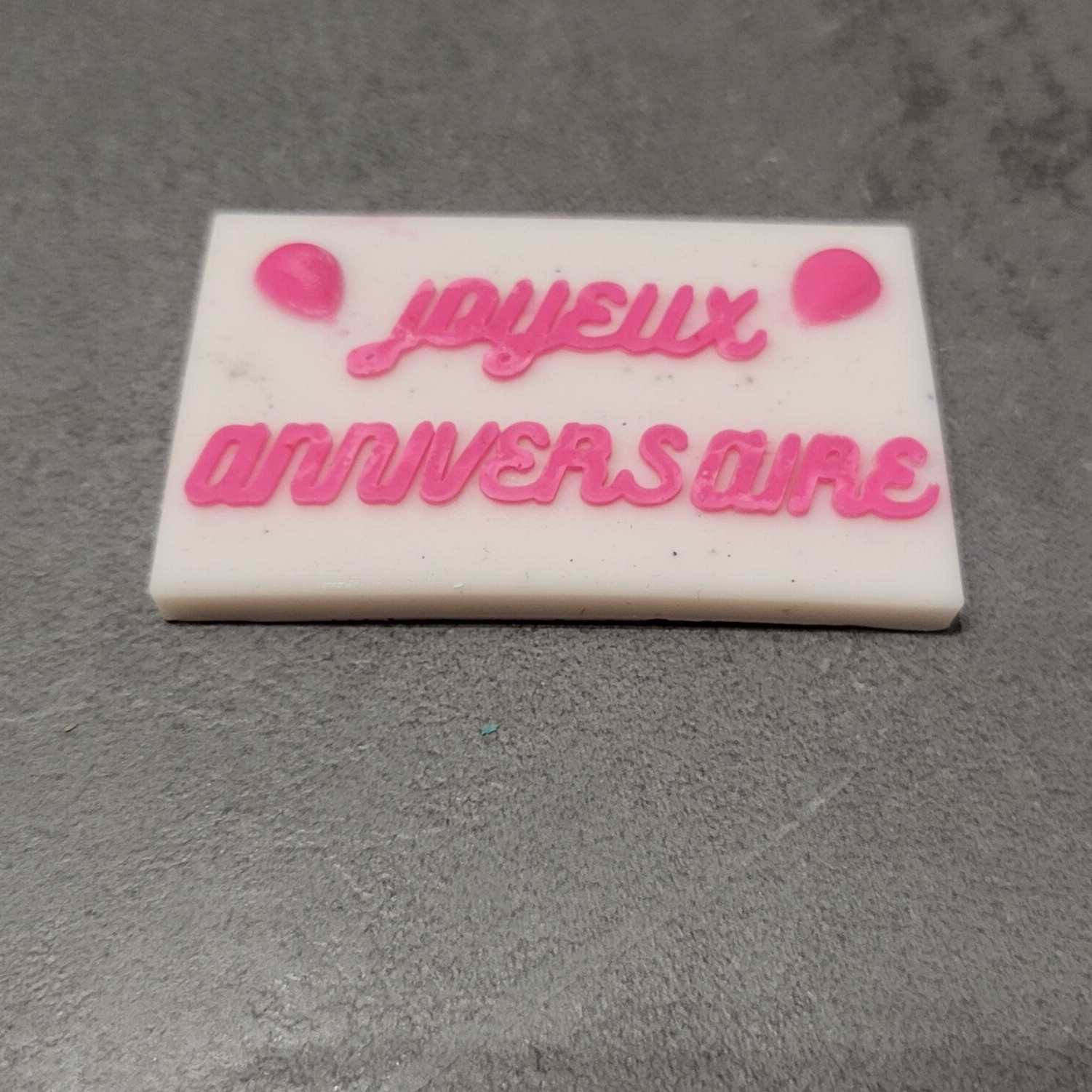 Moule plaquette  joyeux anniversaire