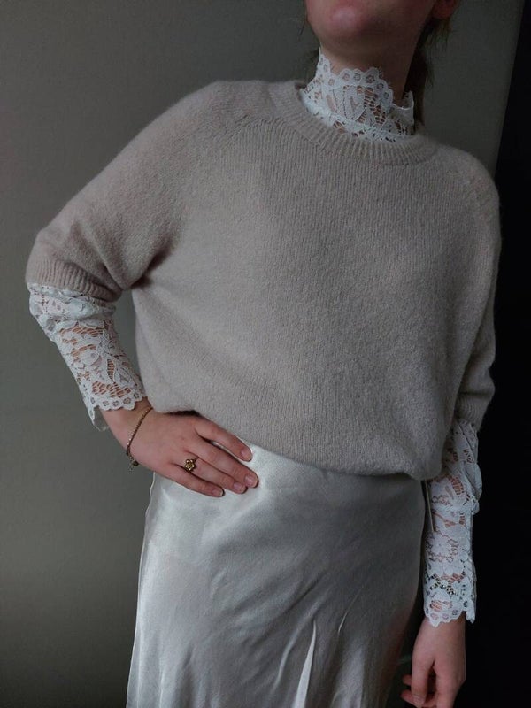 Truitje korte mouw Feline - Creme