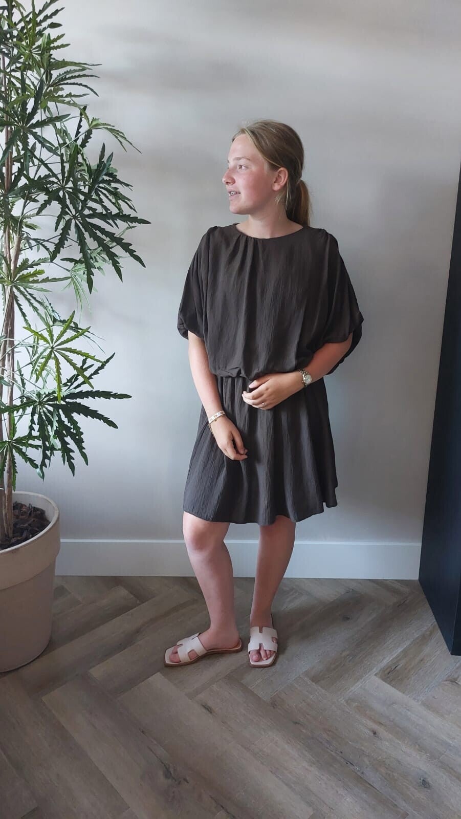Jurk Livia - Bruin