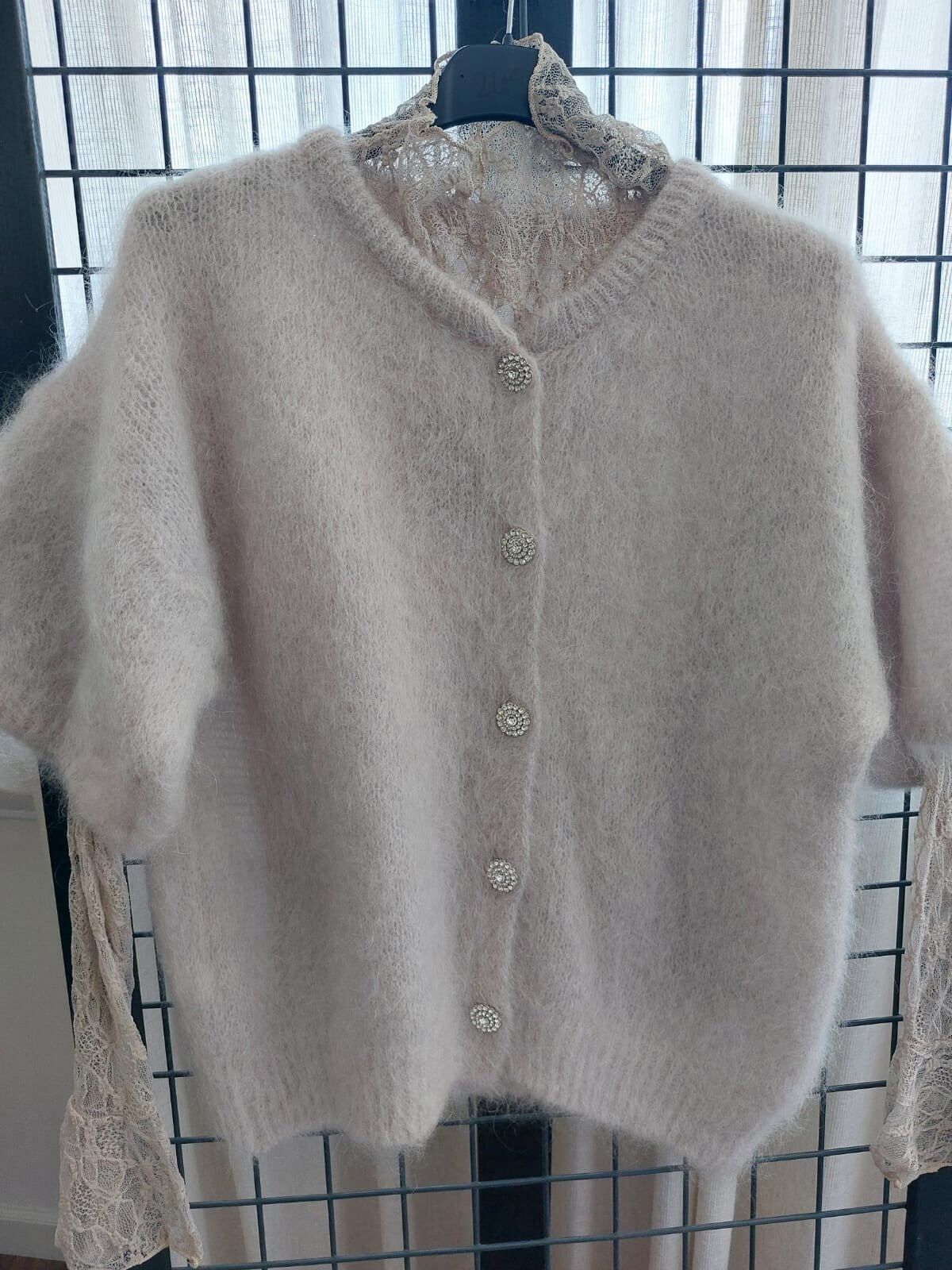 Mohair vest Jaëlle - Beige