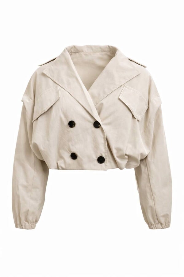 Jasje Kort trench beige