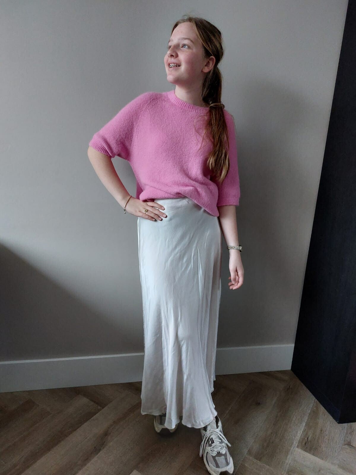 Truitje korte mouw Feline - Roze