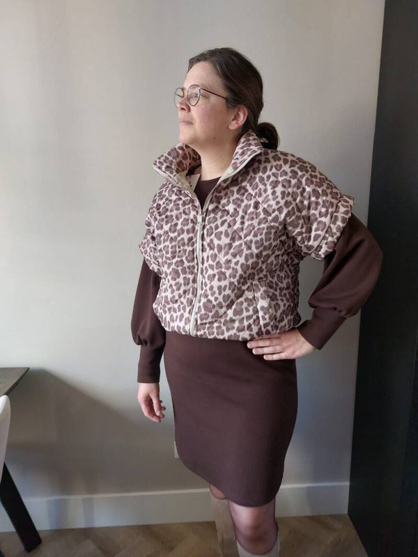 Bodywarmer Wauw - Leopard