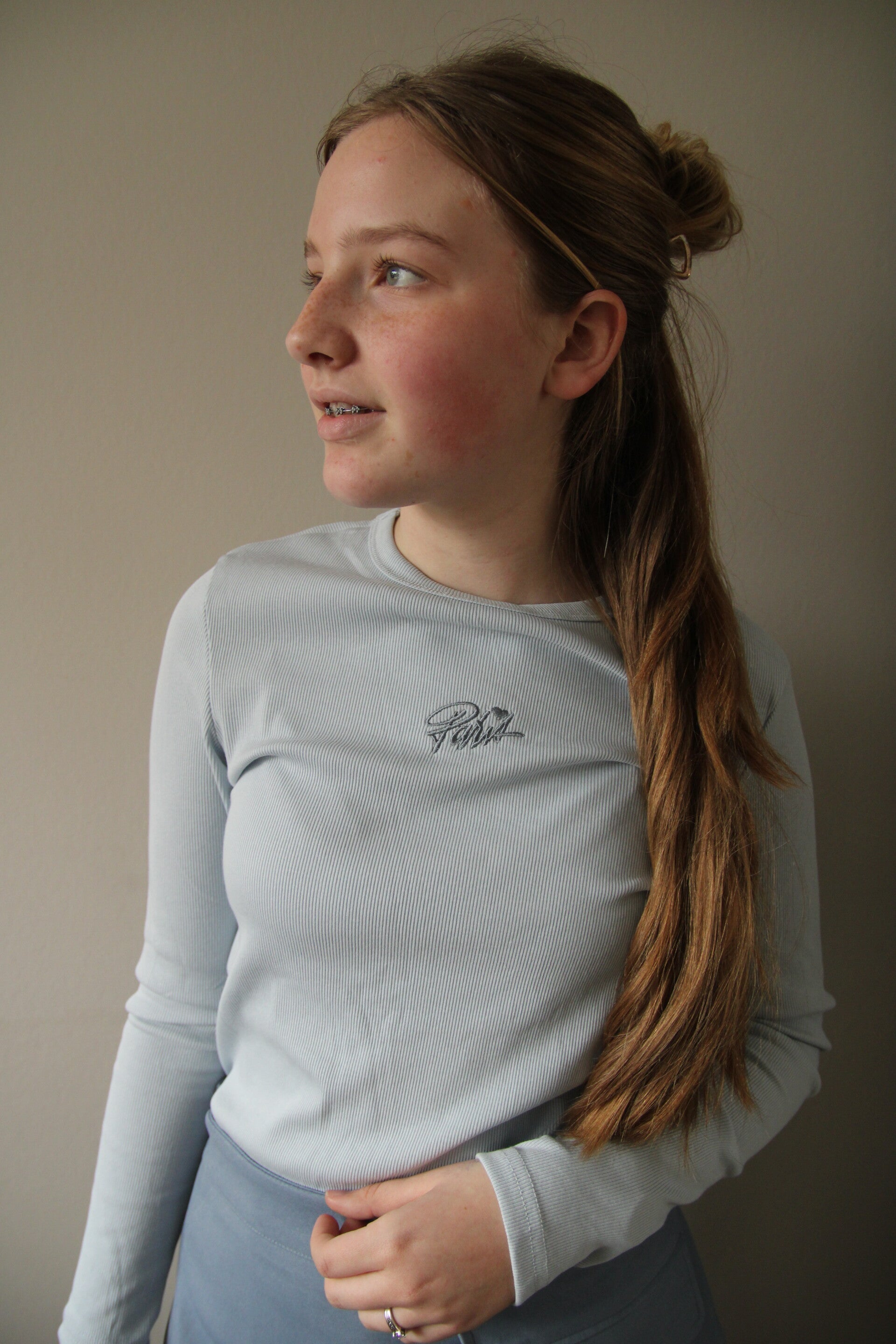 Paris long sleeve blauw