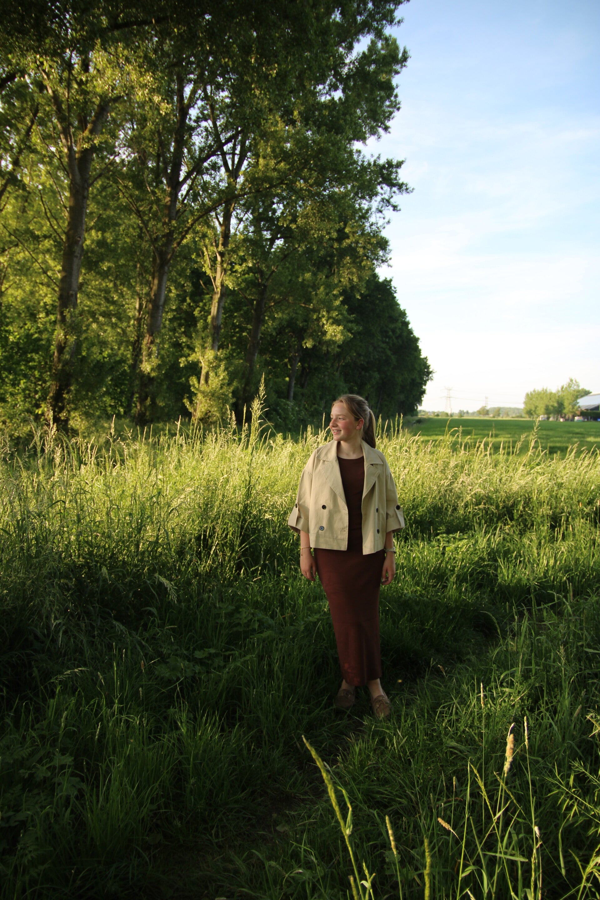 Trenchcoat Loesje - korte mouw