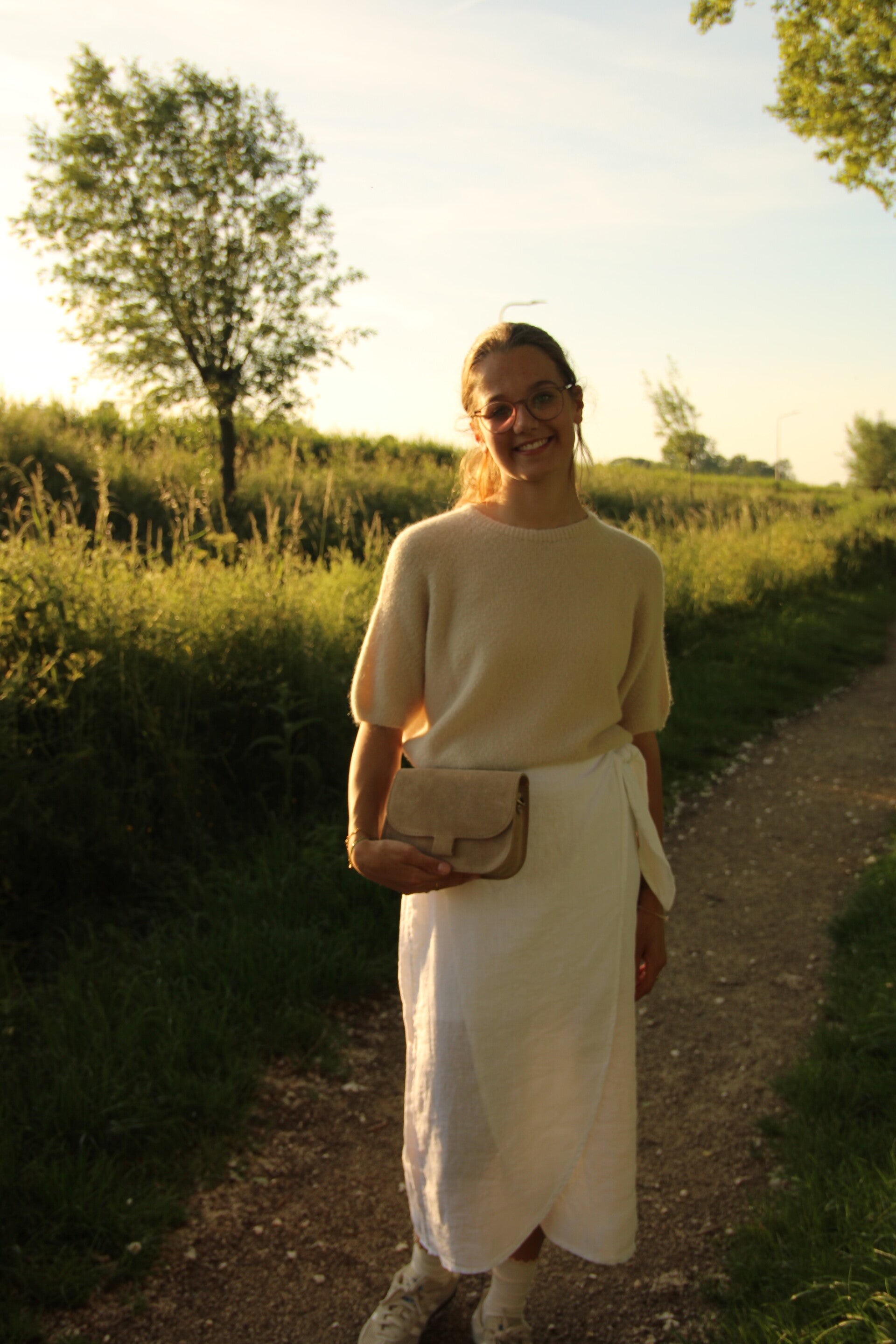 Rok Linnen Theresa - Wit
