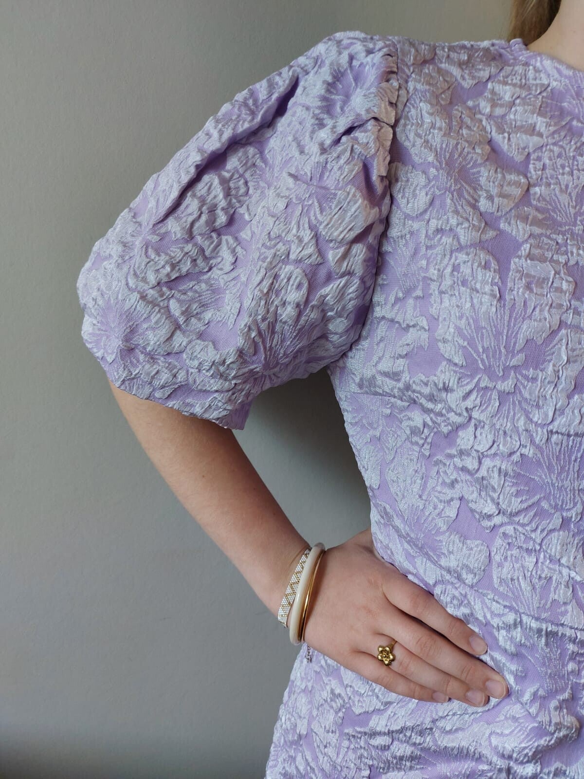 Jurk Lili bloem - Lila