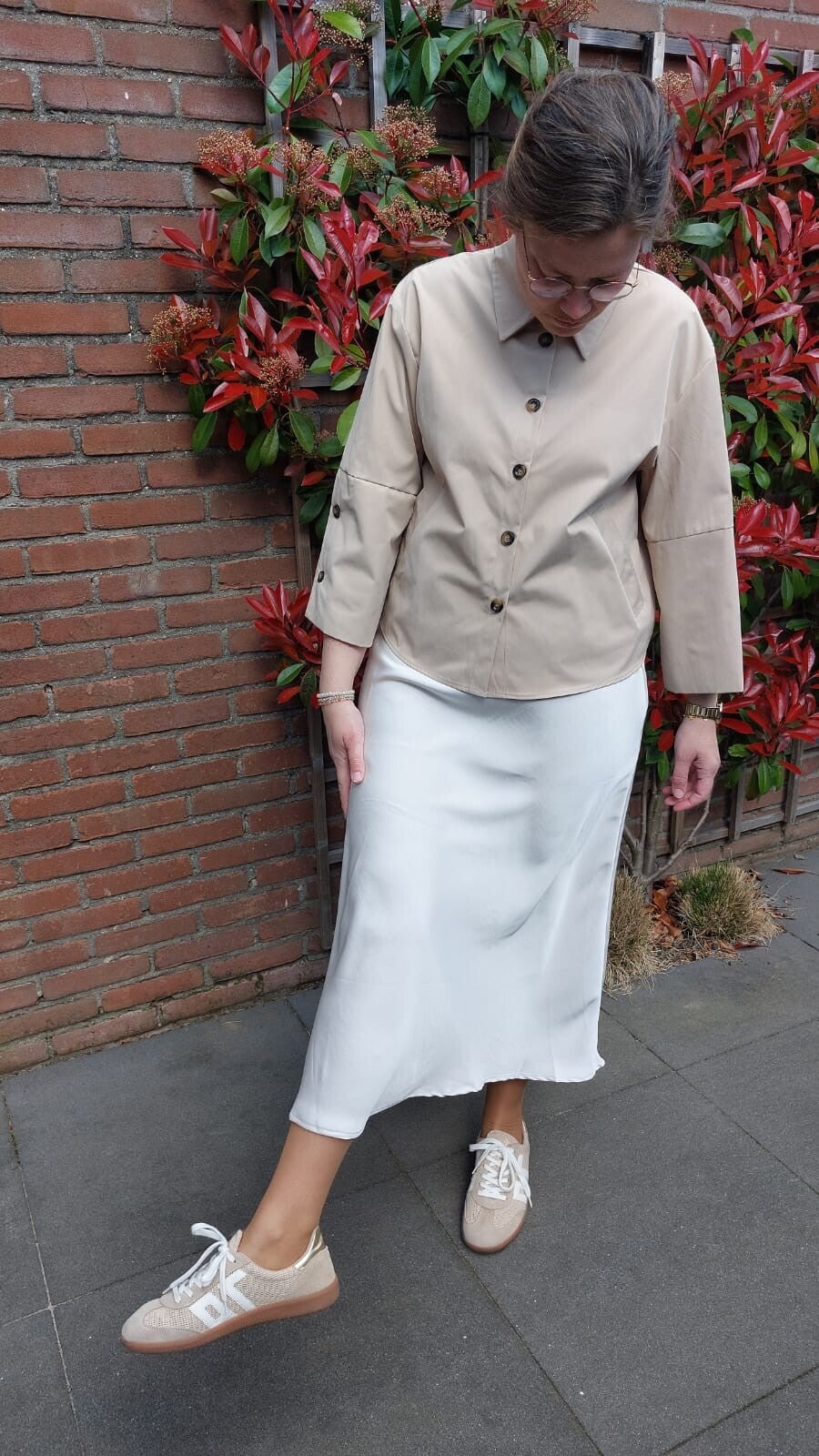 Blouse / jasje Leah - Zand