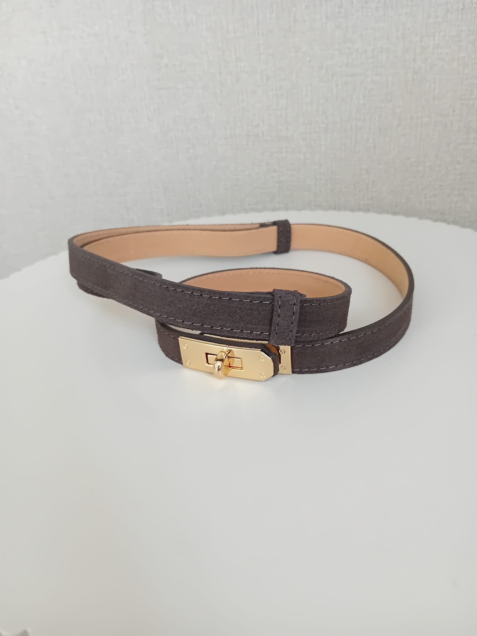 Riem - Bruin suede