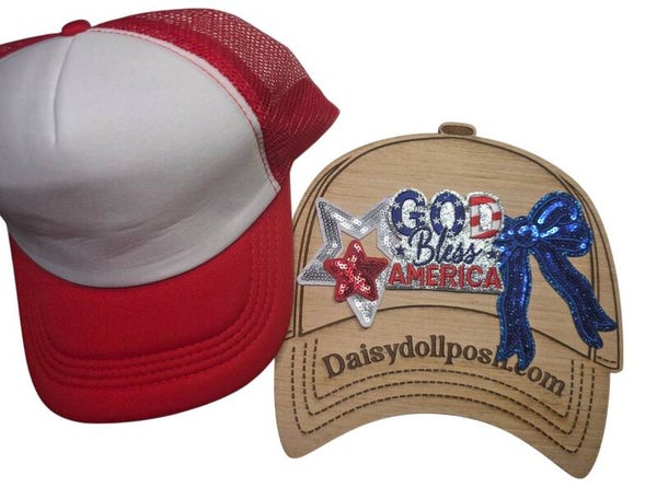 God Bless America Trucker Hat