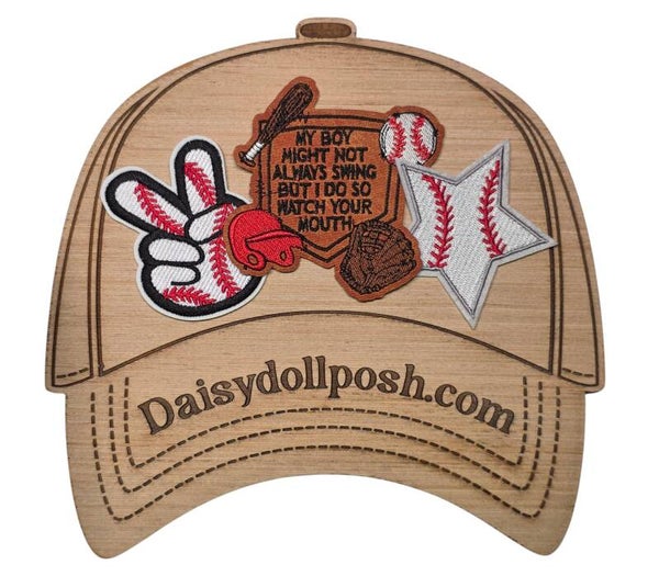 My Boy May Not Always Swing Baseball Hat