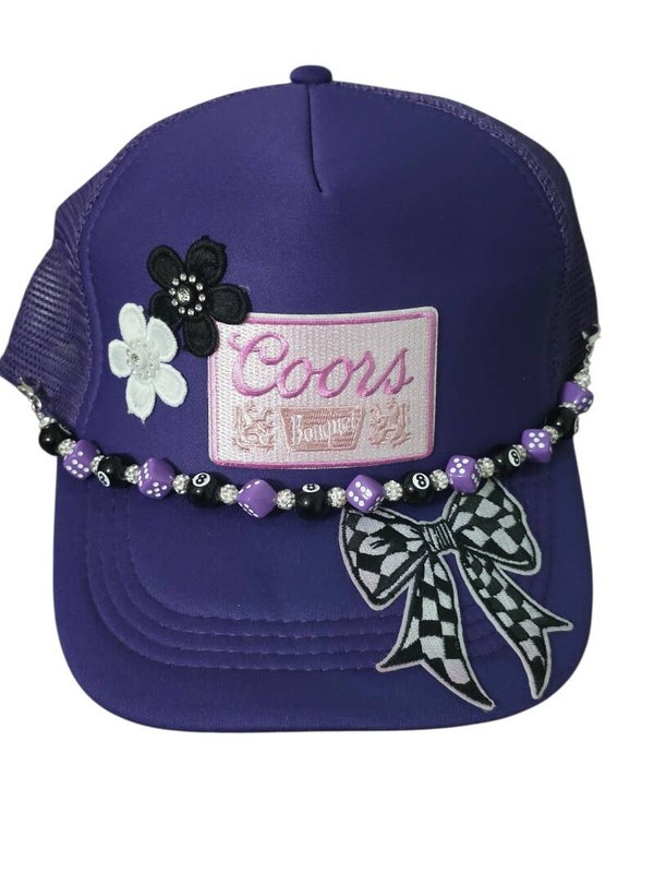Coors purple mesa hat, trucker hat