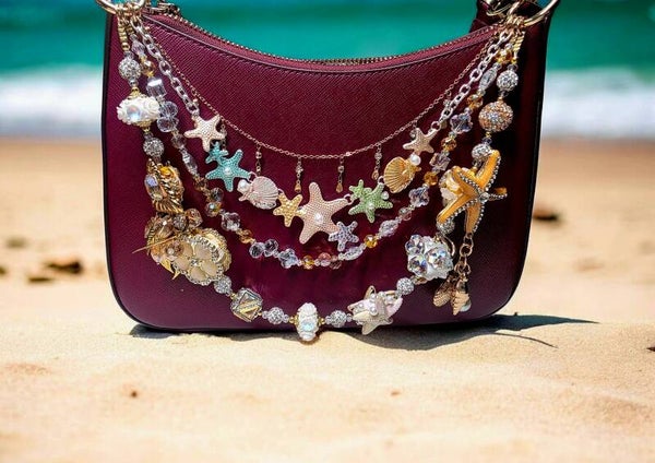 Beach Purse Chain & Gold Bag Accessory