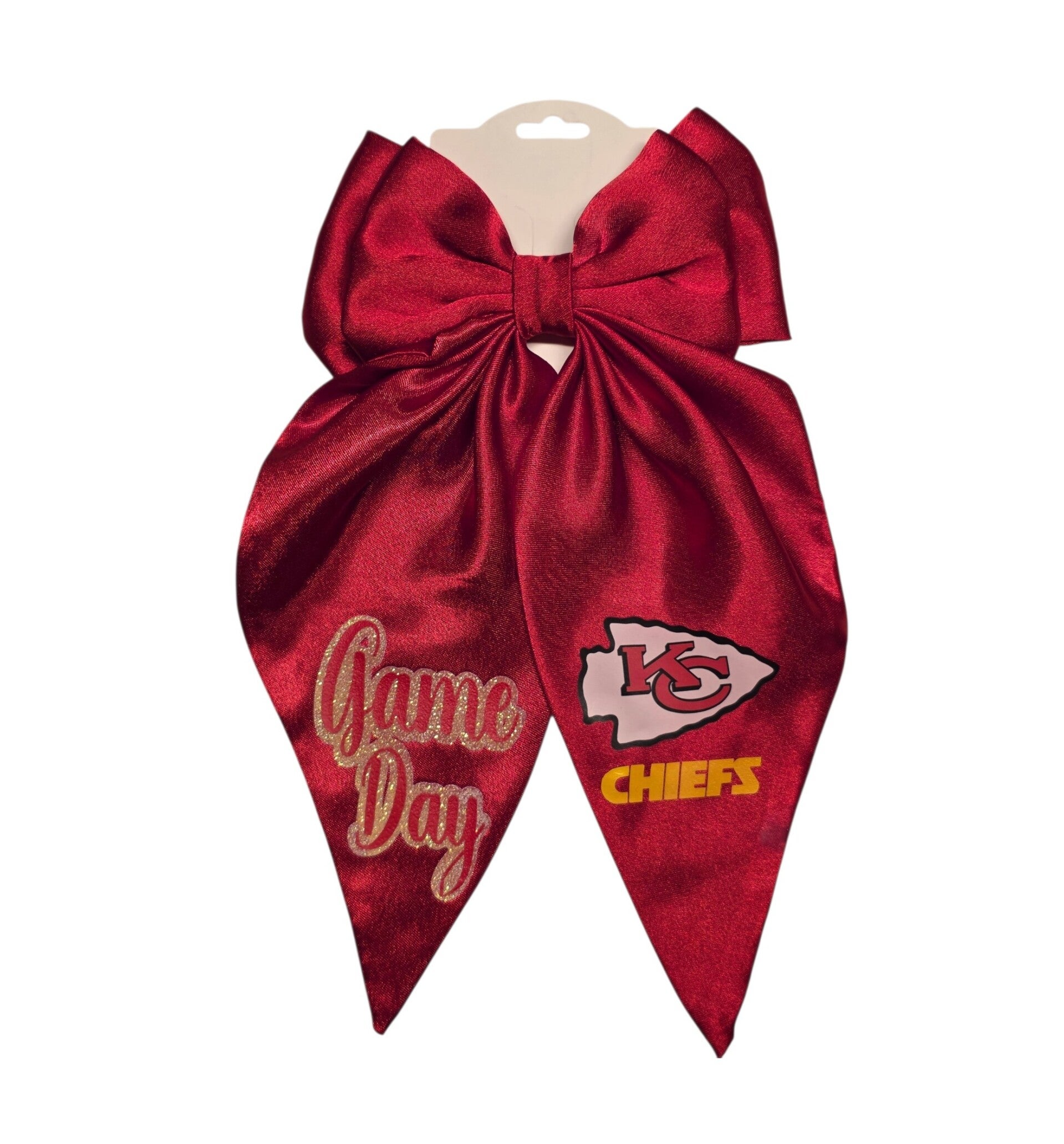 Kansas City Hairbows, CHEIFS Hairbows, KC bows