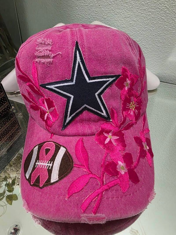 Dallas Pink Cancer Awearness Football Hat