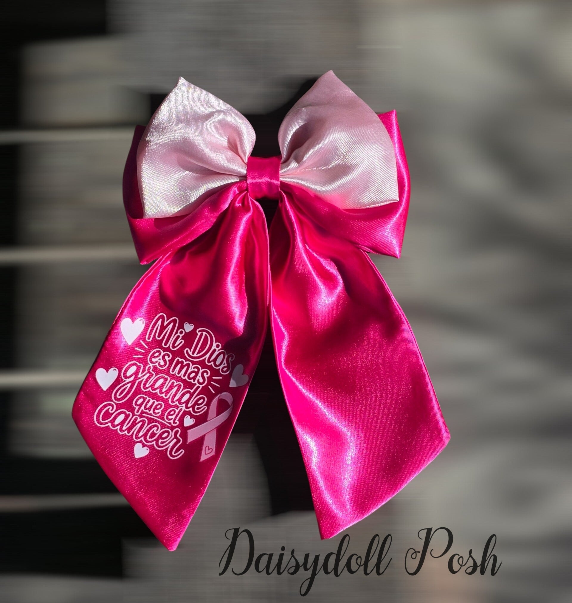 Cancer Awearness Bow Pink