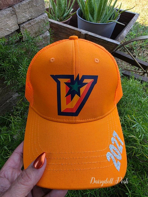 Class of 2027 Trucker Hat - Orange V-Star Glitter Edition