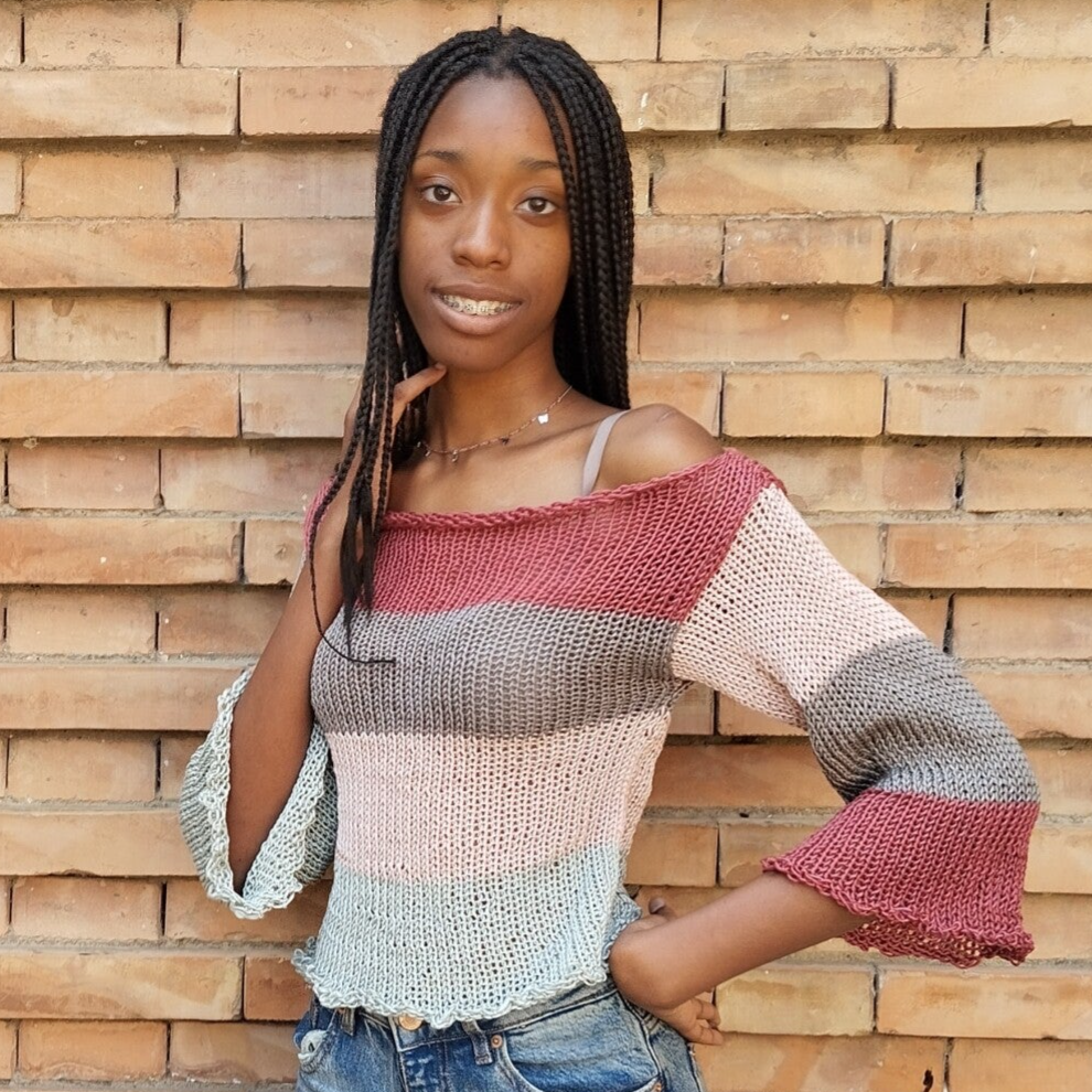 Maglia a righe estiva