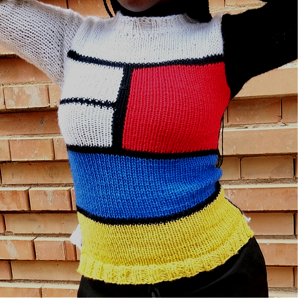 Maglione Mondrian style Donna