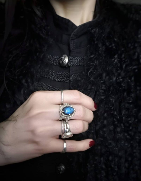Labradorite & sterling silver Artemisia ring.