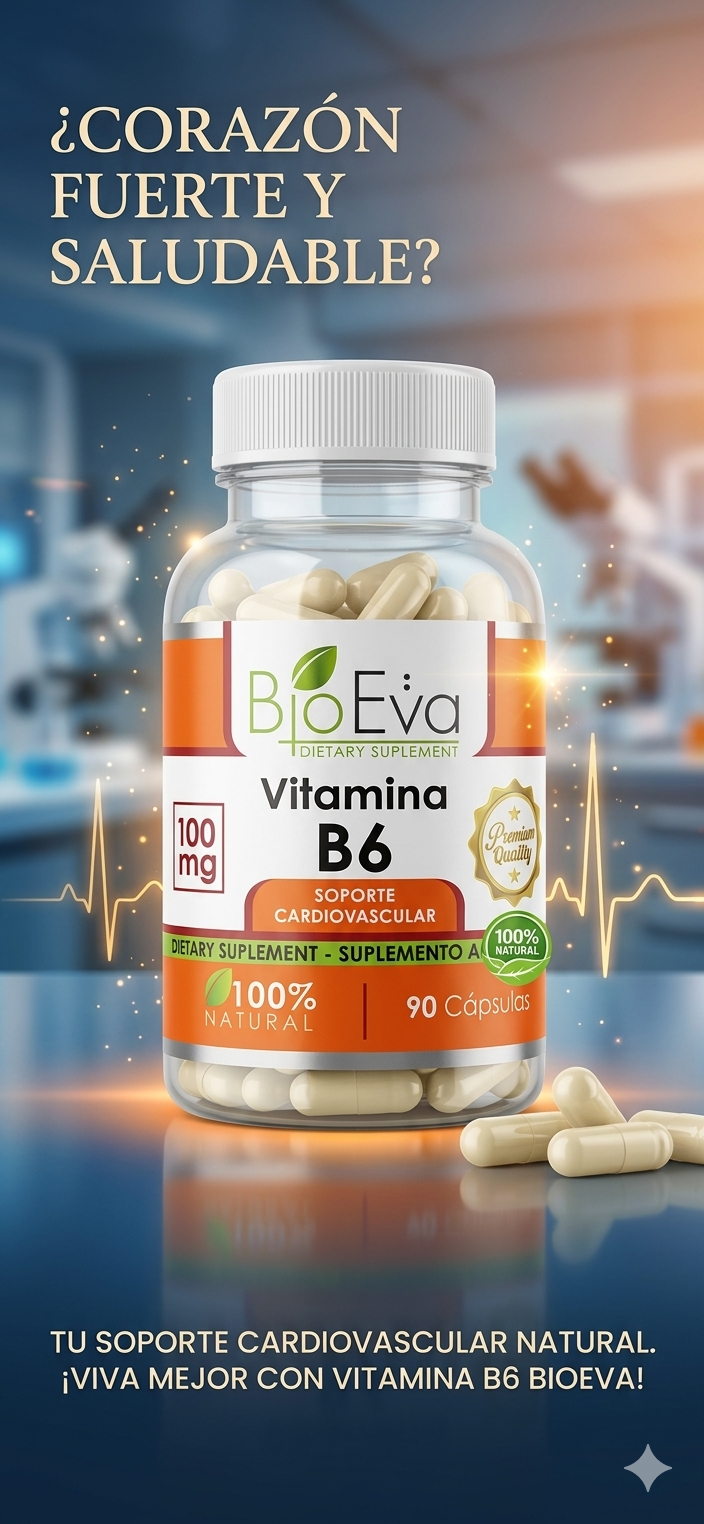 BioEva Vitamina B6: Tu Aliado para un Corazón Fuerte y Saludable