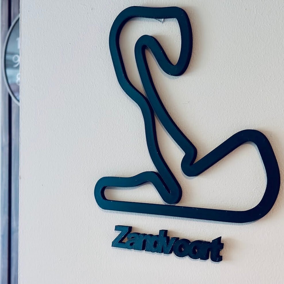 Zandvoort circuit wanddecoratie (andere circuit's mogelijk)