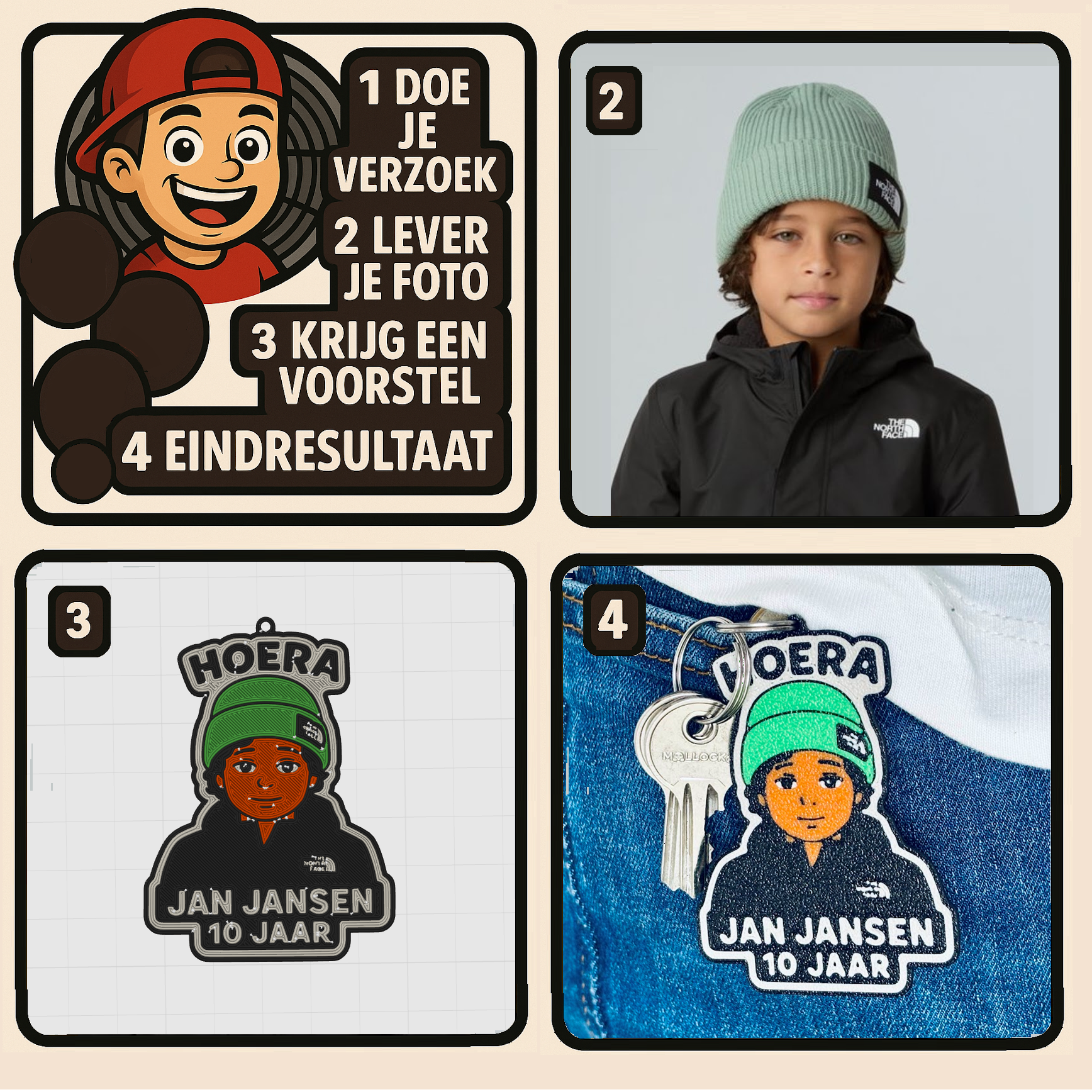 Gepersonaliseerde Sleutel Hanger