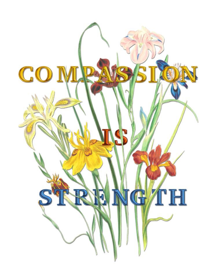 Compassion Is Strength – Digital Download PNG