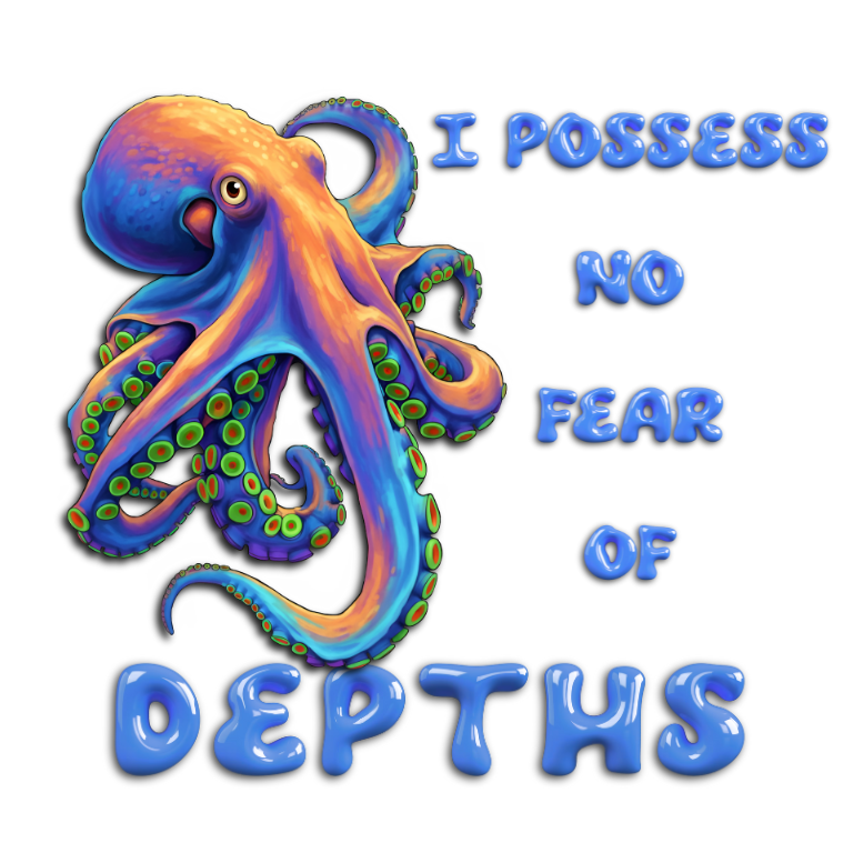 I Possess No Fear Of Depths - Digital Download PNG