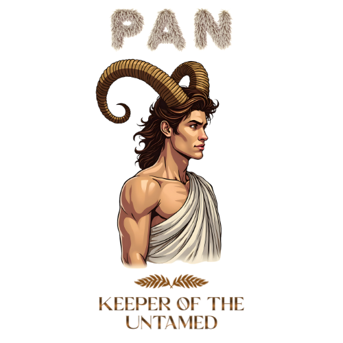 Pan: Keeper of the Untamed – Greek Mythology Digital Download PNG