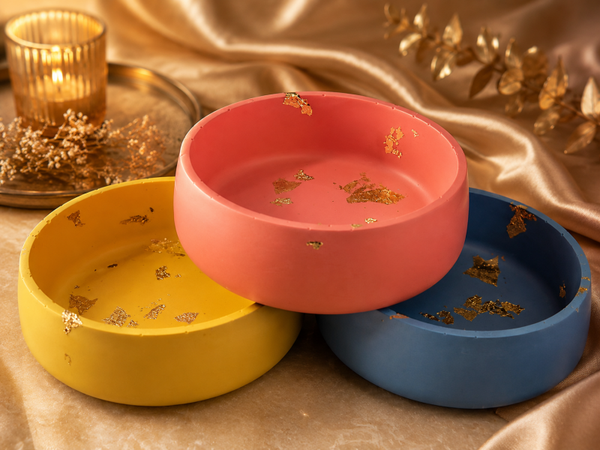 Handmade Jesmonite Bowl Set