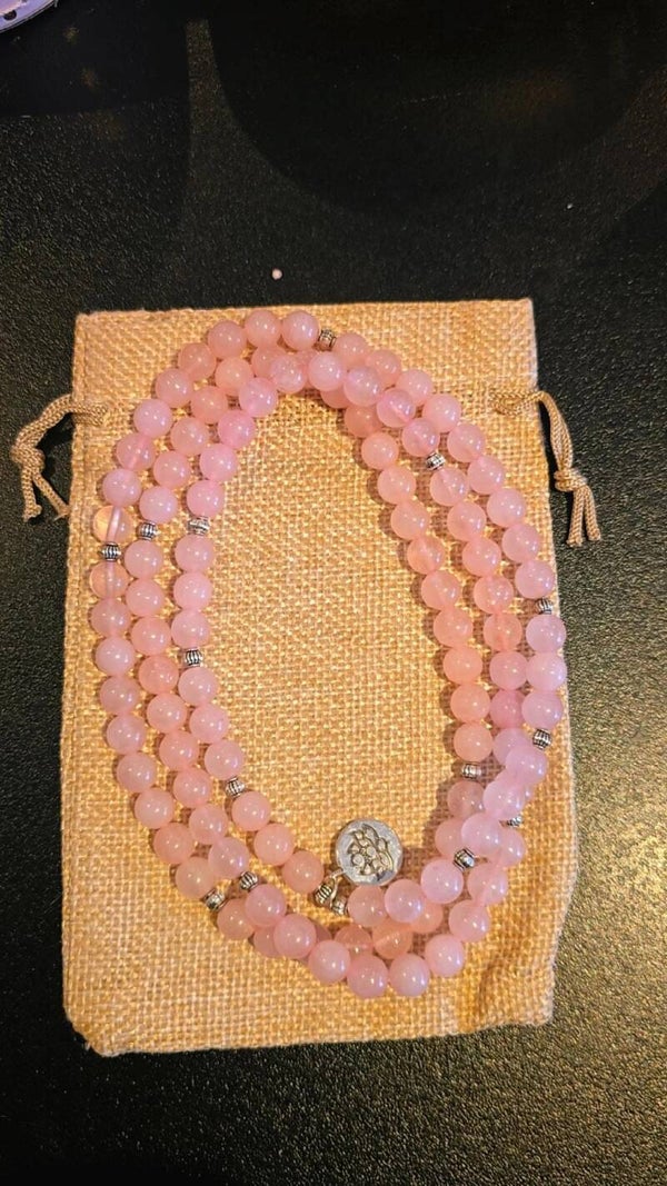 Rose Quartz Mala Beads