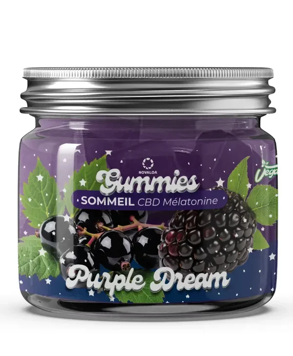 Gummies Sommeil mélatonine et Complexe CB2