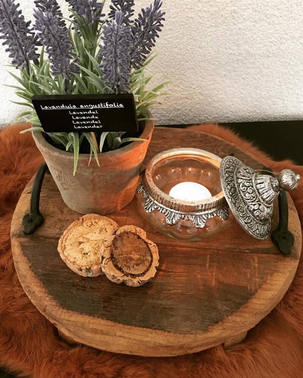 Sloophouten dienblad klein