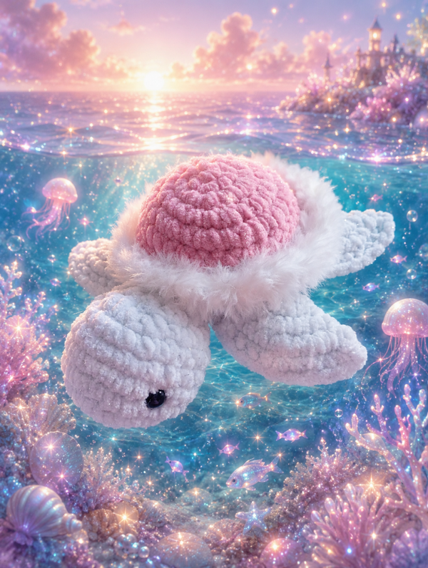 Tortue laine chenille