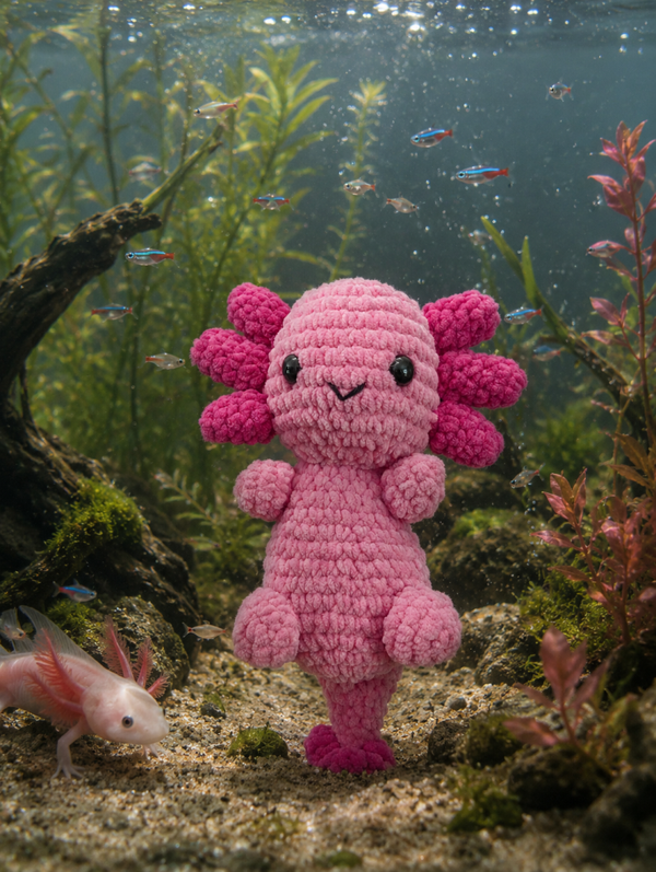 Axolotl au crochet
