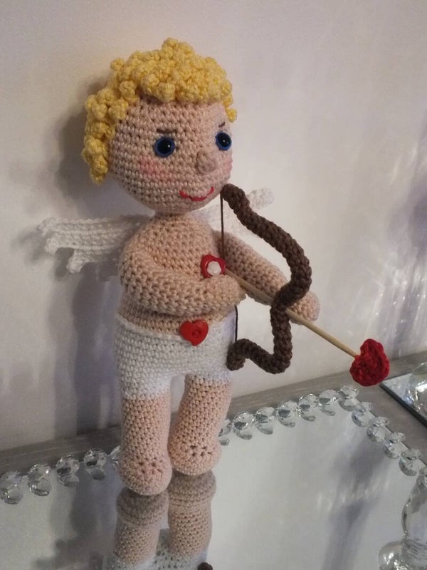 Tuto/patron Cupidon au crochet