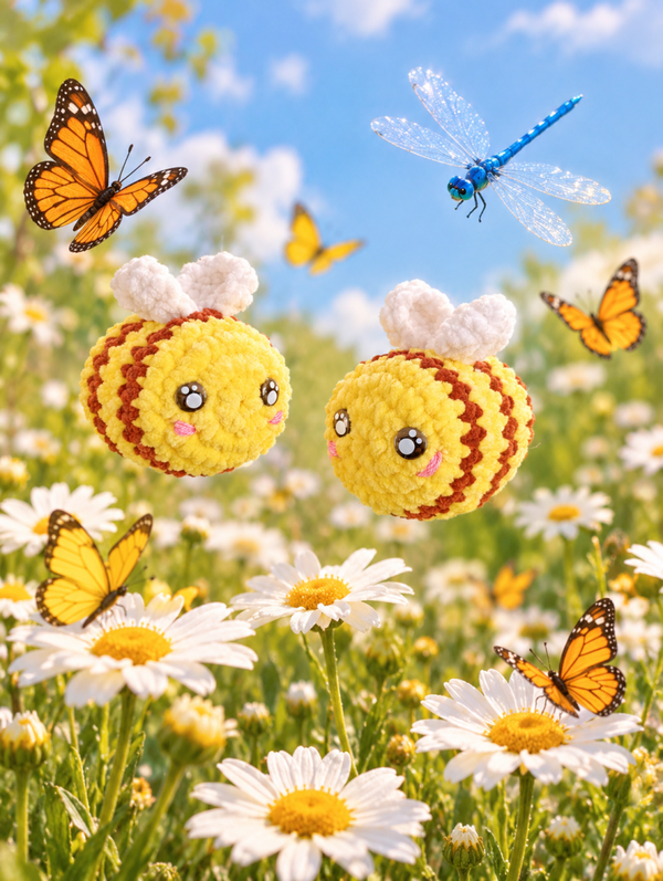 Abeille 🐝 laine chenille