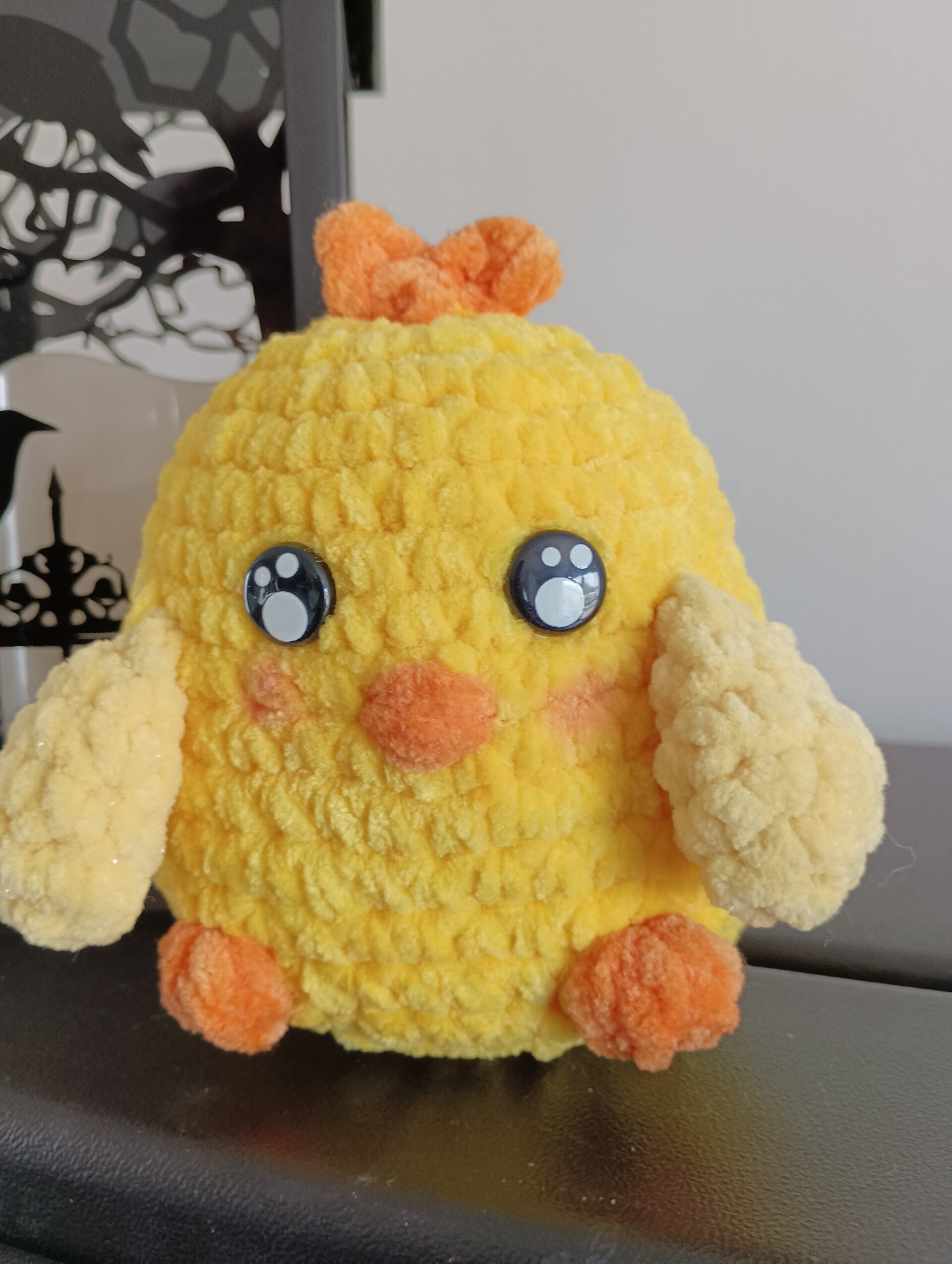 Poussin laine chenille