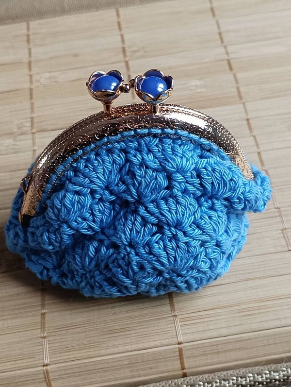 Porte monnaie bleu