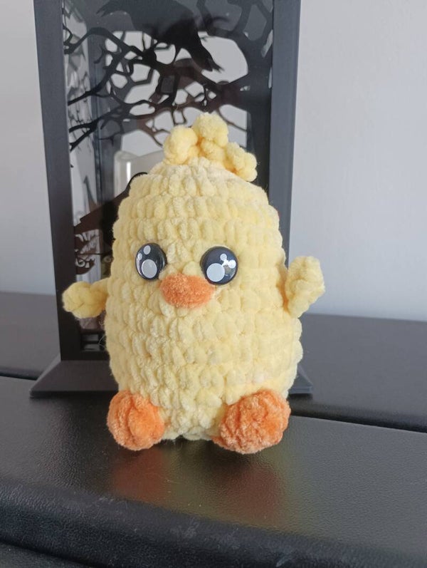 Poussin laine chenille