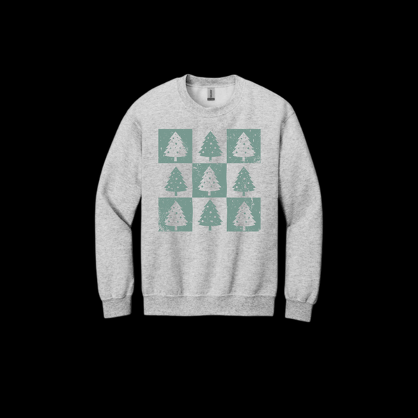 Checkered Tree Gildan Unisex Crewneck