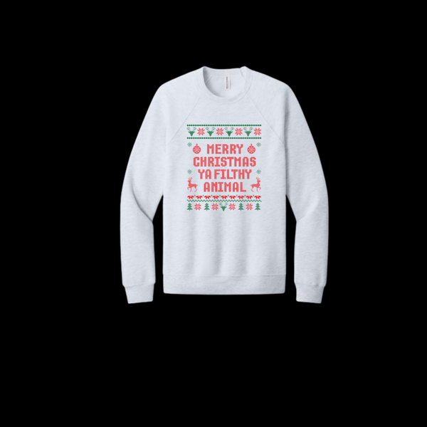 Merry Christmas Filthy Animal Bella Canvas Unisex Crewneck
