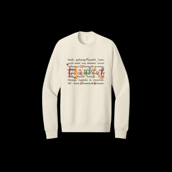 Thankful Bella Canvas Unisex Crewneck