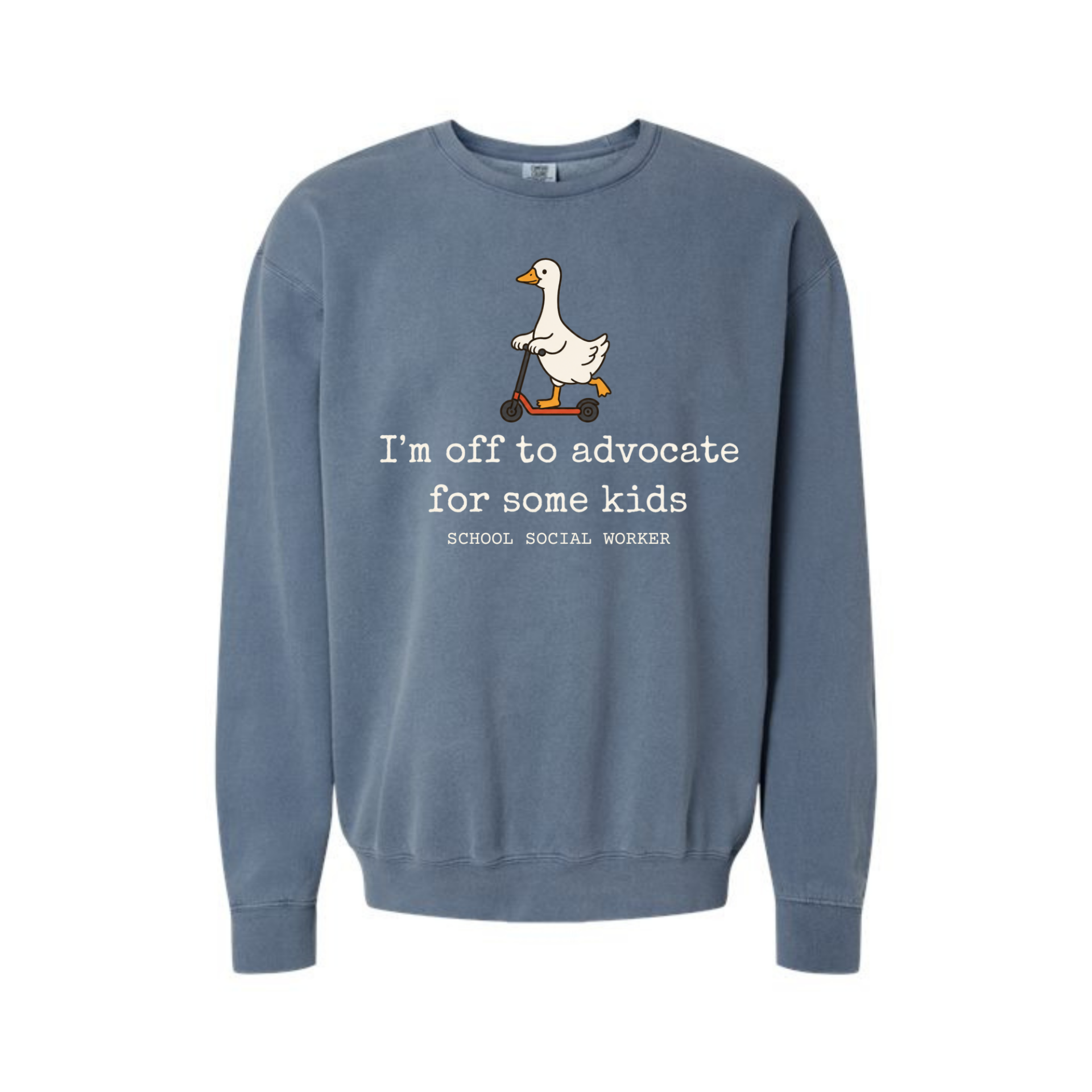 Comfort Colors Crewneck- Off to Advocate