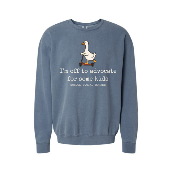 Comfort Colors Crewneck- Off to Advocate
