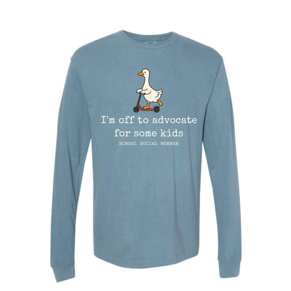 Comfort Colors Long Sleeve- Off to Advocate