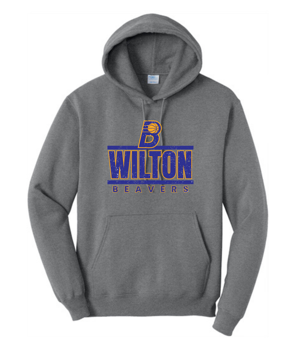 Wilton Jr. High Basketball Port & Co Hooded Sweatshirt