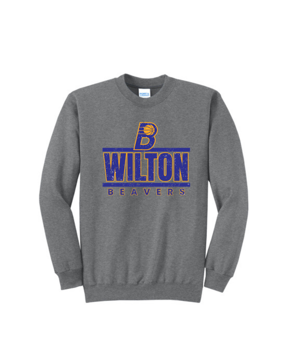 Wilton Jr. High Basketball Port & Co Crewneck